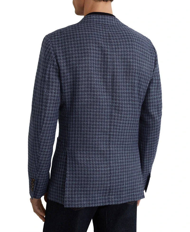 Reiss Men's Romana Single-Breasted Check Blazer