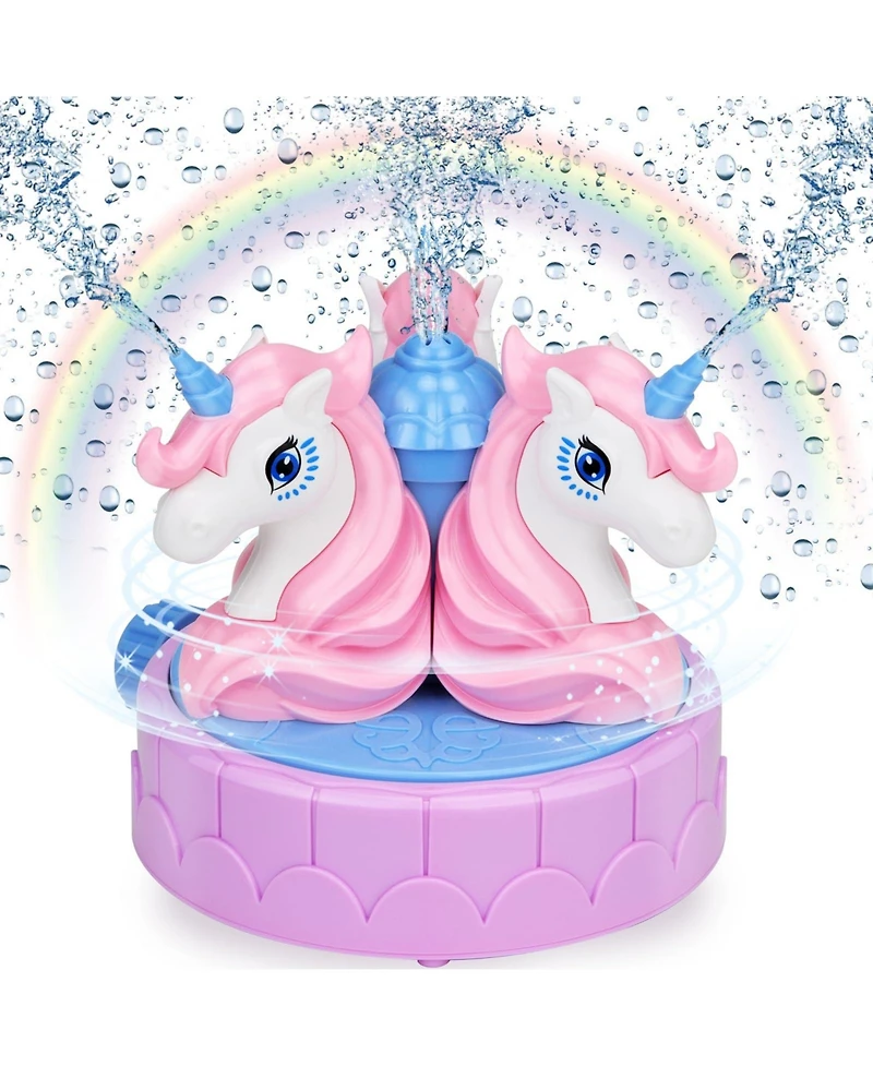Gnuadz Sprinkler Outdoor Water Toys Backyard Spinning Garden Hose Splashing Fun Kids Gifts