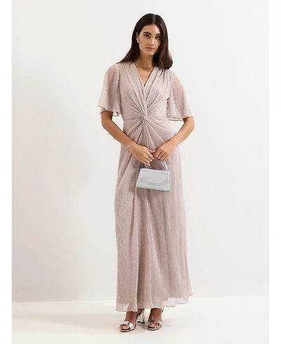 Phase Eight Women's Dorinda Metallic Twist Front Maxi Dress