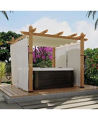 gaomon 10x10Ft Outdoor Uv Protection Aluminum Pergola for Patio, Garden, Backyard