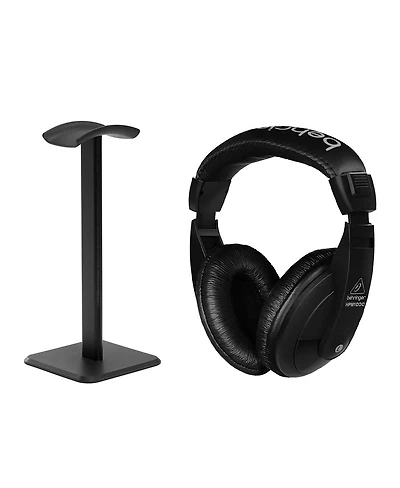 Behringer HPM1000 Closed Back Multi Purpose Stereo Headphones, Bundle with Desktop Headphone Stand