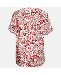 Pre-Owned Balenciaga Women's Floral Print Silk Blouse