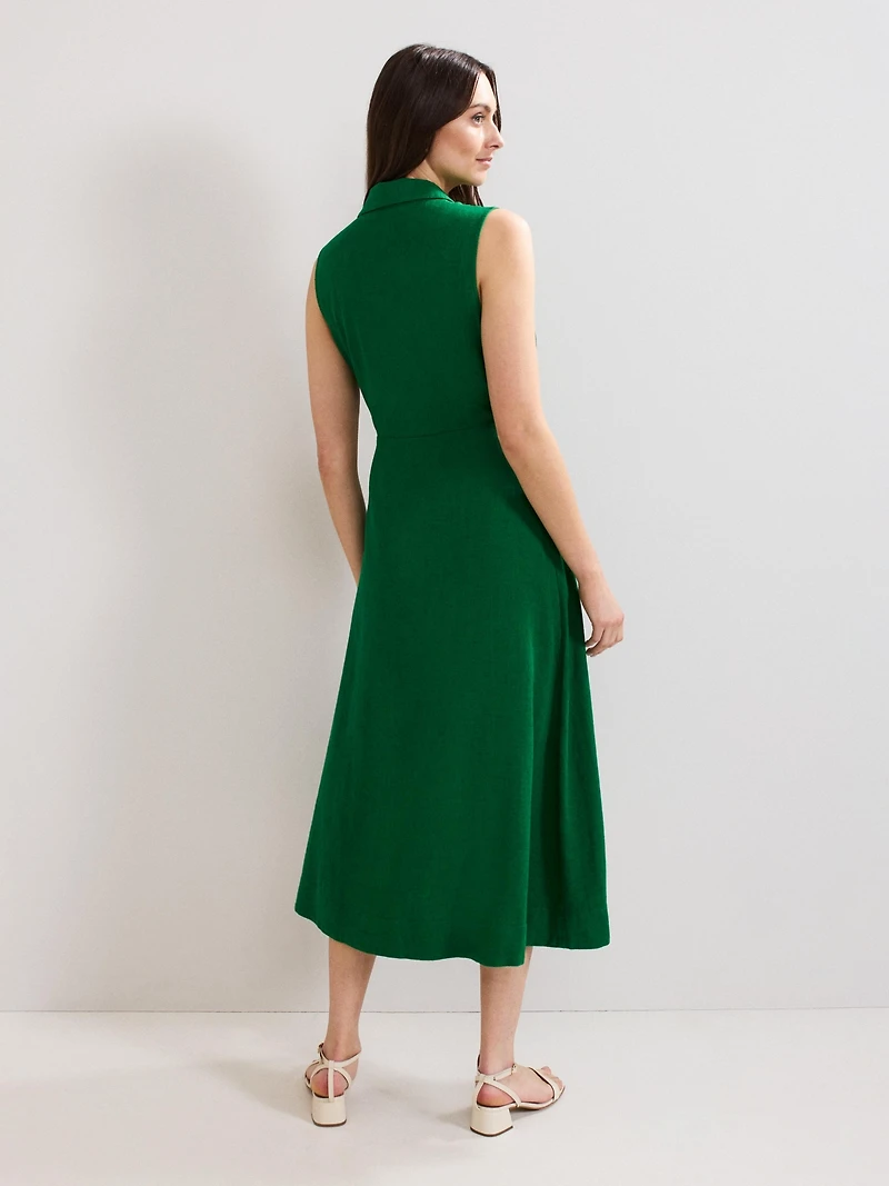 Phase Eight Women's Sculpted Tie-Waist Midi Shirt Dress