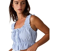 Steve Madden Women's Brooklyn Square Neck Sleeveless Top