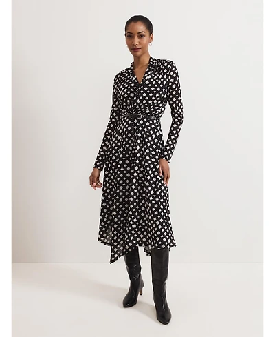 Phase Eight Women's Caitlin Asymmetric Wrap Midi Dress