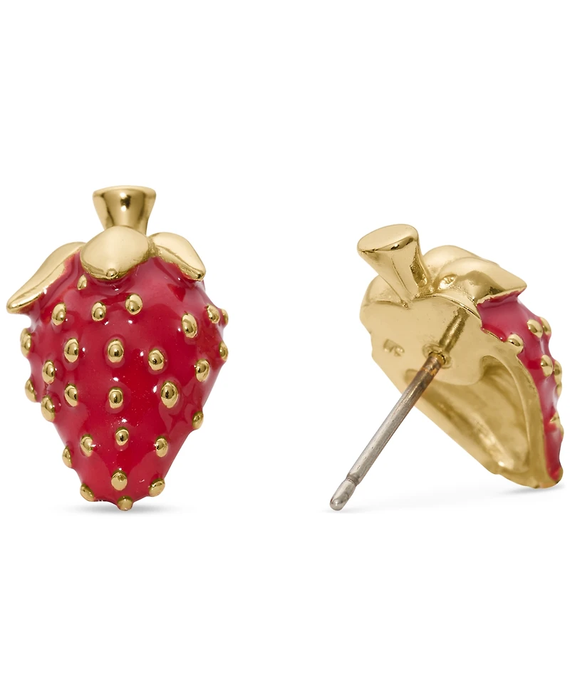 kate spade new york Cubic Zirconia Statement Strawberry Stud Earrings