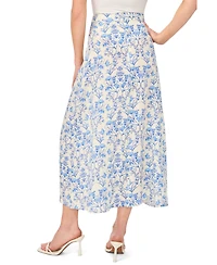 CeCe Women's Center Seam Printed Skirt