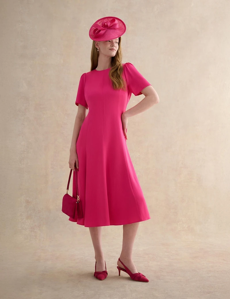 Hobbs London Women's Camille Satin Midi Dress