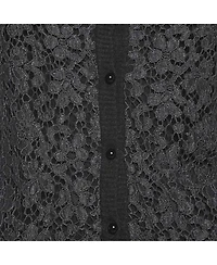 Pre-Owned Dolce & Gabbana Women's Lace And Rib Knit Cardigan