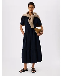 Whistles Women's Textured Midi Dress