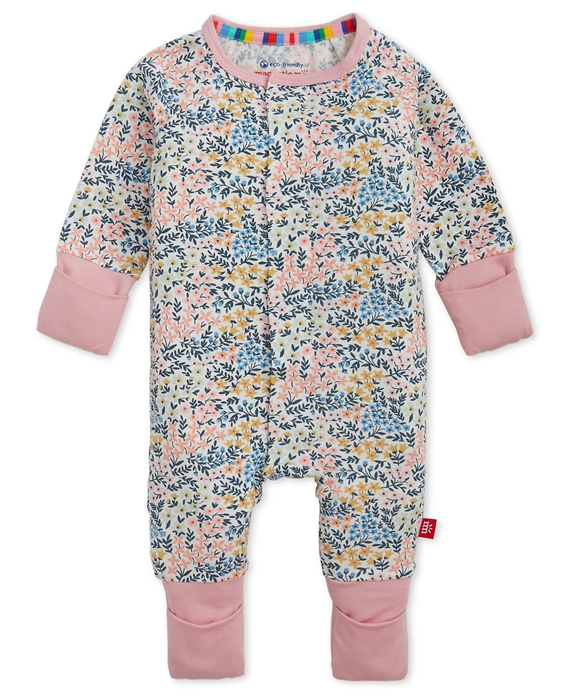 Magnetic Me Baby Girls' Chelsea Modal Long-Sleeve Coverall