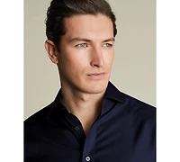 Charles Tyrwhitt Men's Spread Collar Long-Sleeve Dress Shirt
