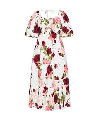 City Chic Plus Mindy Print Maxi Dress