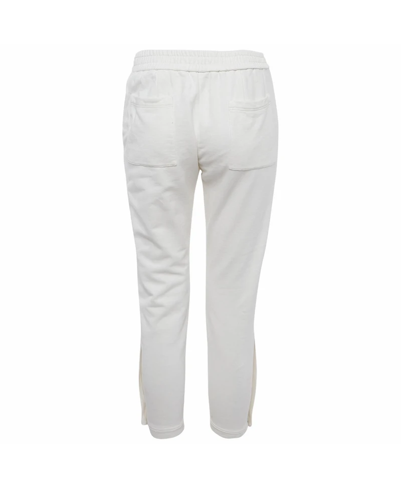Pre-Owned Brunello Cucinelli Women's Cotton Monili Detail Sweatpants
