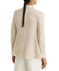 Reiss Women's Open-Weave Double-Breasted Blazer