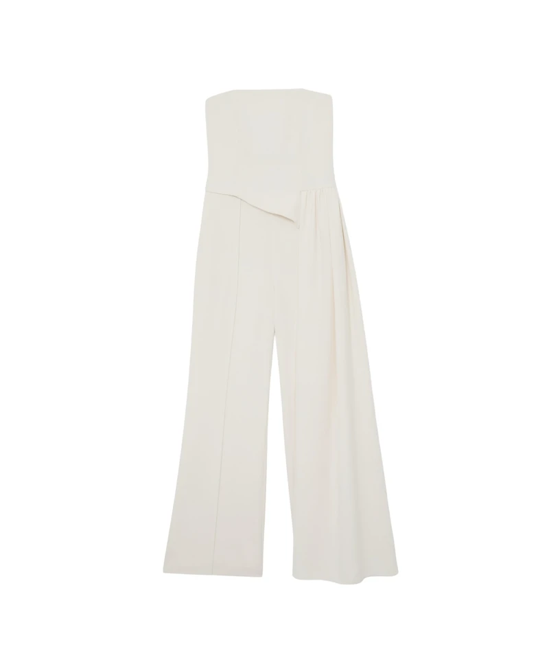 Reiss Women's Strapless Drape Wide-Leg Jumpsuit