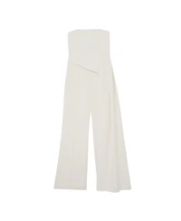 Reiss Women's Strapless Drape Wide-Leg Jumpsuit