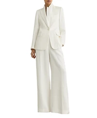 Reiss Women's Linen-Blend Single-Breasted Suit Jacket