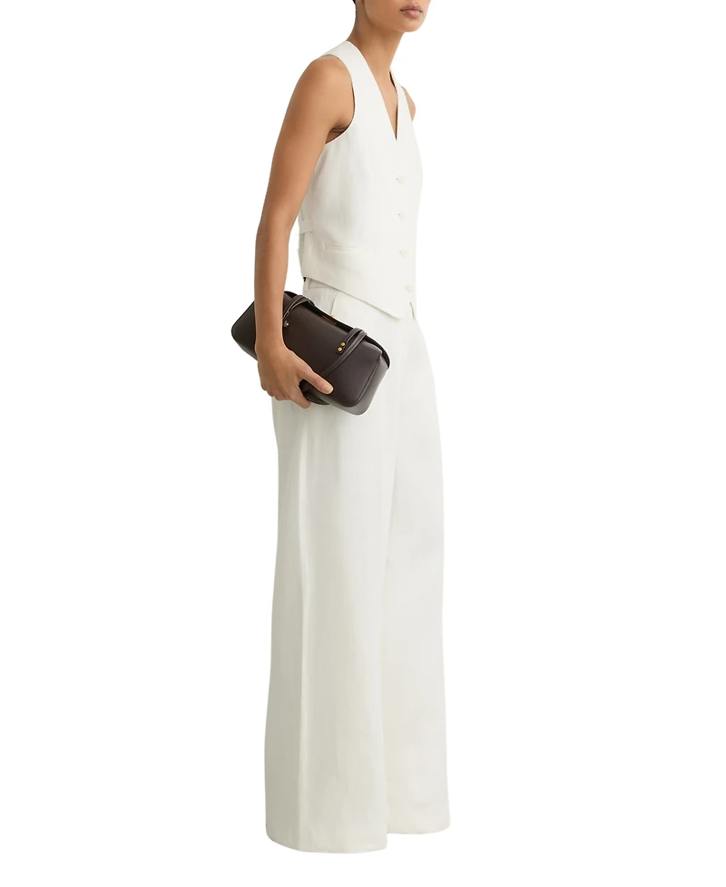 Reiss Women's Linen-Blend Tailored Waistcoat