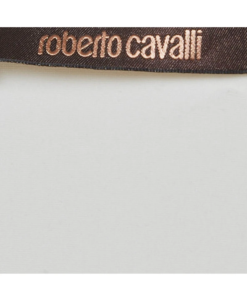 Pre-Owned Roberto Cavalli Women's Printed Jersey Ruche Top
