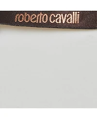 Pre-Owned Roberto Cavalli Women's Printed Jersey Ruche Top