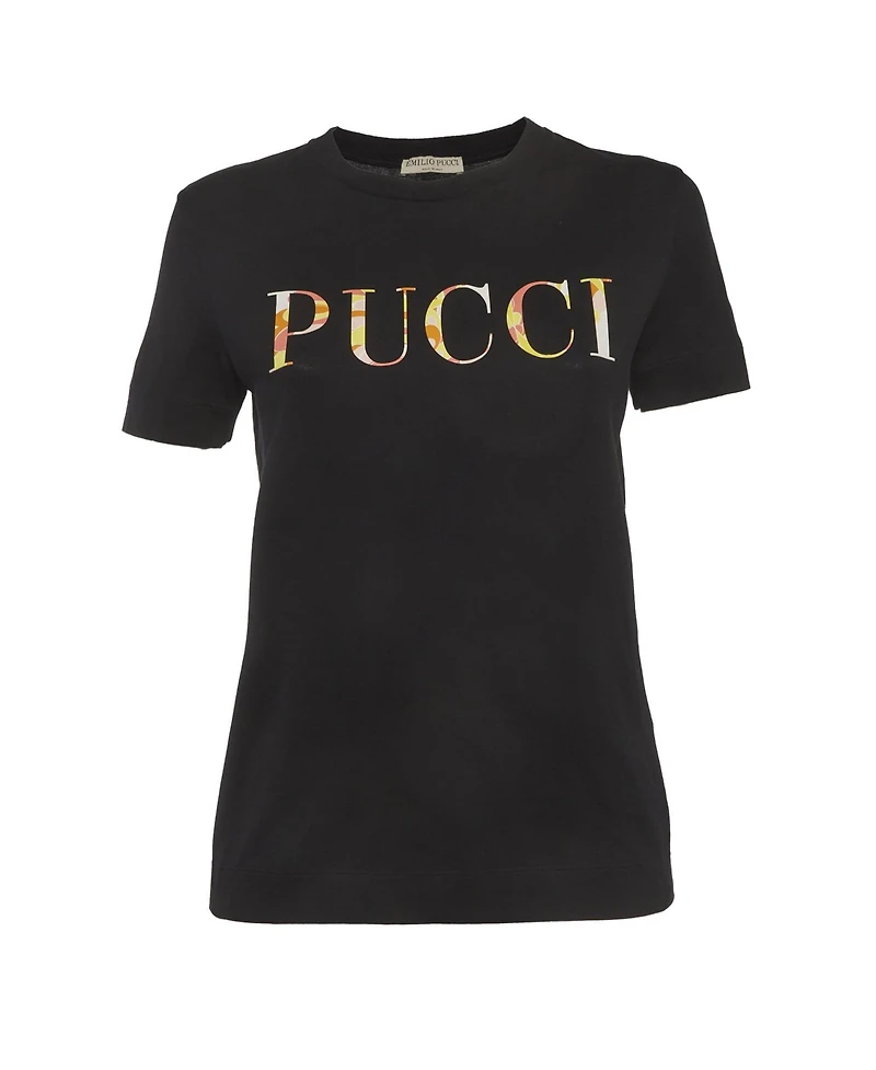 Pre-Owned Emilio Pucci Women's Cotton Logo T-Shirt