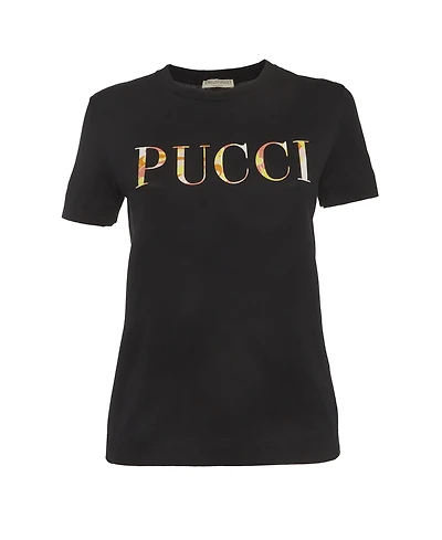 Pre-Owned Emilio Pucci Women's Cotton Logo T-Shirt