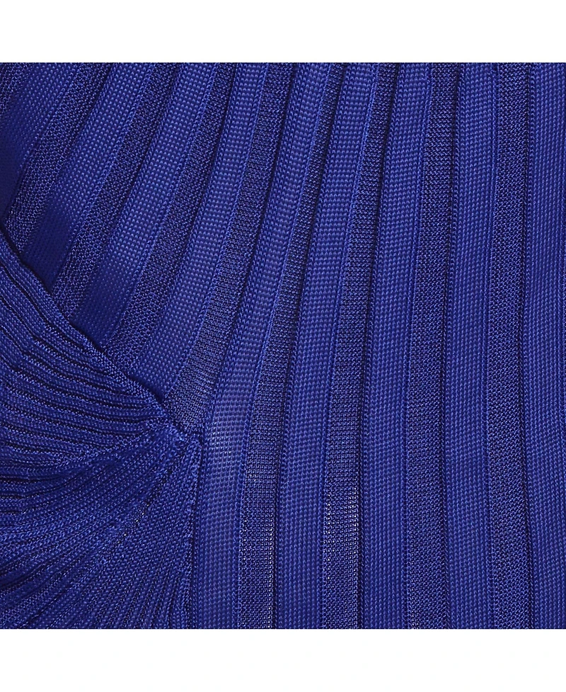 Pre-Owned Roberto Cavalli Women's Rib Knit Twist Front Top