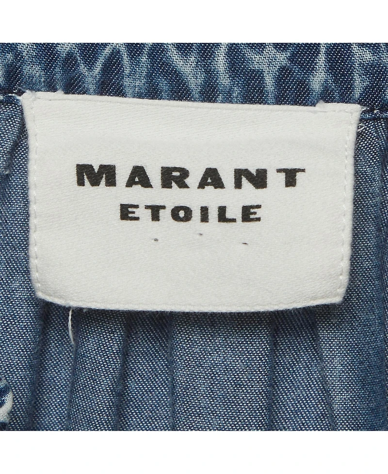 Pre-Owned Isabel Marant Women's Chambray Ruffle Top