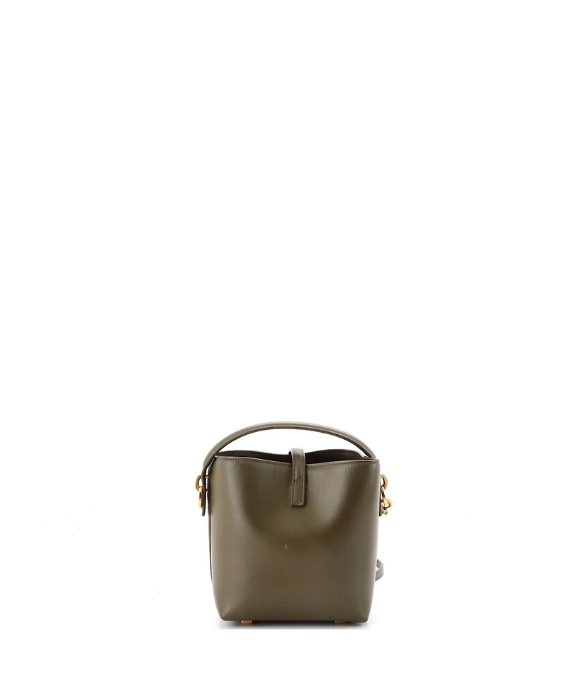 Pre-Owned Saint Laurent Mini Le 37 Bucket Bag Leather