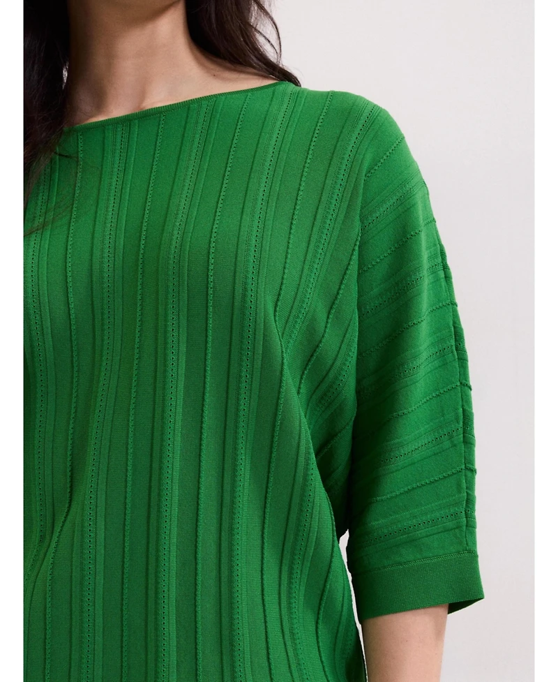 Phase Eight Women's Cristine 3/4 Sleeve Rib Jumper