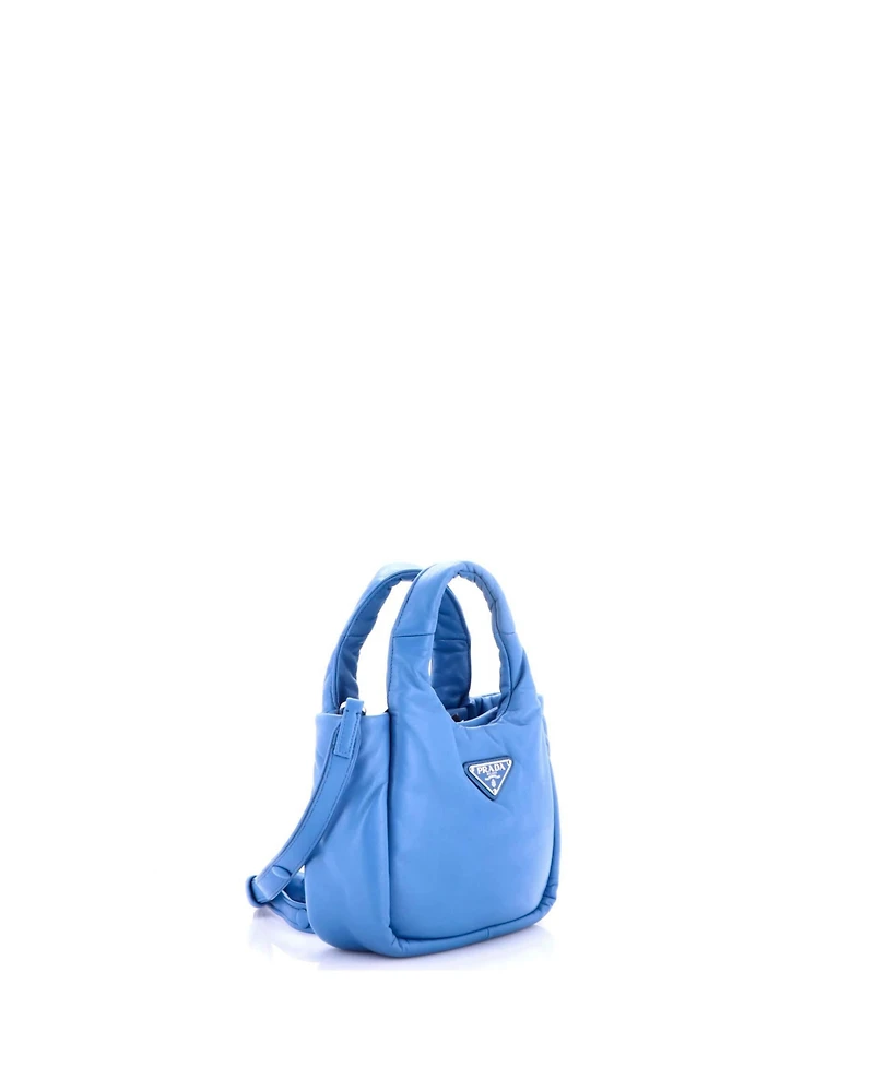 Pre-Owned Prada Mini Padded Soft Tote Leather