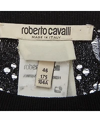 Pre-Owned Roberto Cavalli Women's Patterned Knit Long Sleeve Top