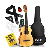 Pyle 30" Junior Classic Style Guitar Kit with Digital Tuner & Accessories - PGACLS30