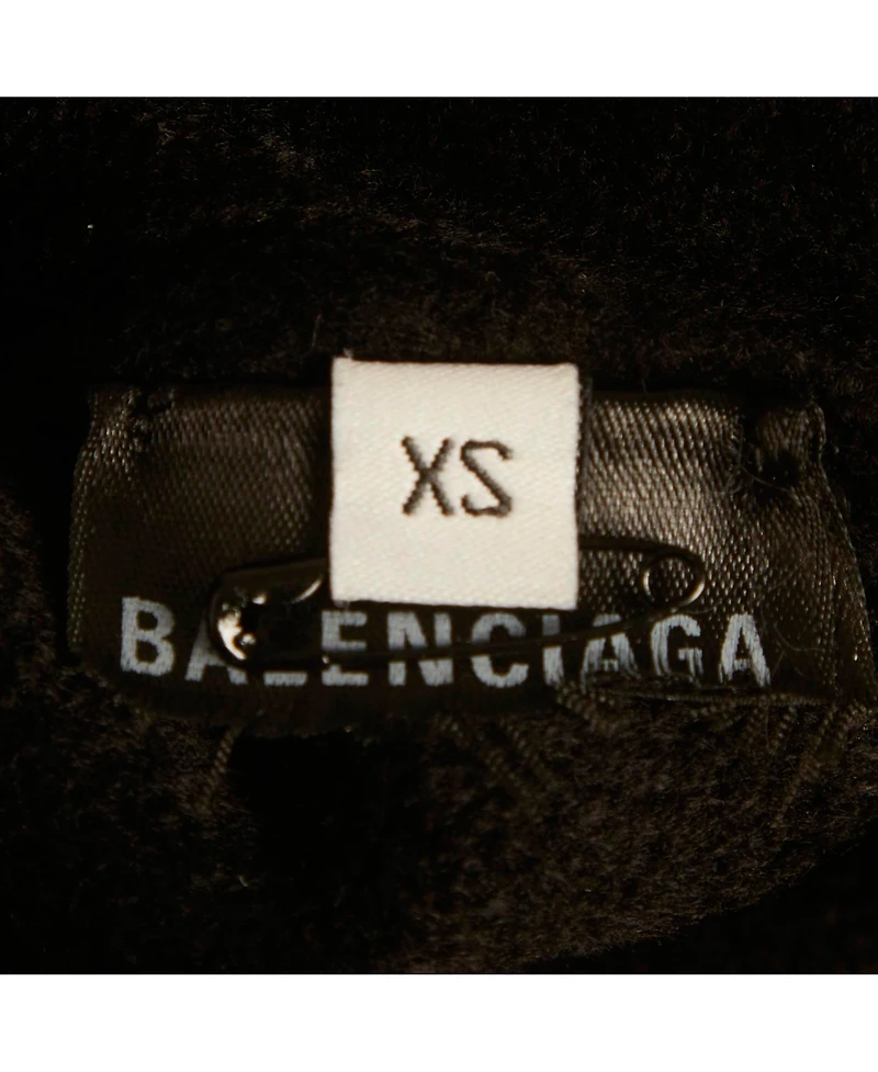 Pre-Owned Balenciaga Women's Eiffel Tower Rhinestone Velvet Sweater