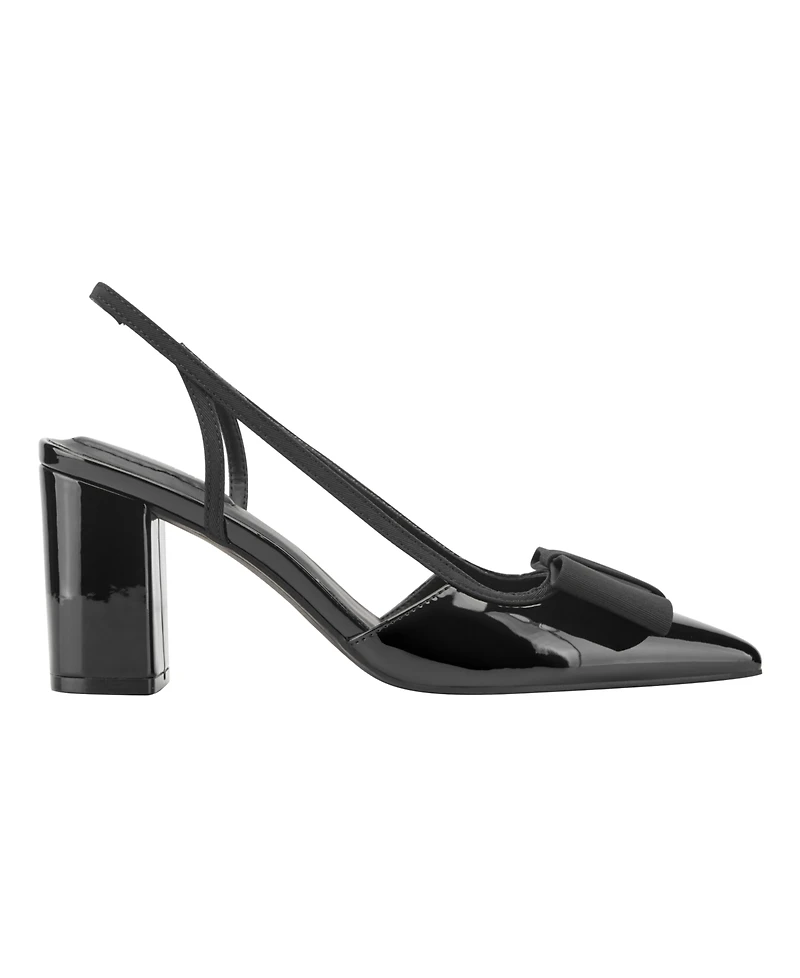Bandolino Women's Sanessa Bow Block Heel Slingback Pumps