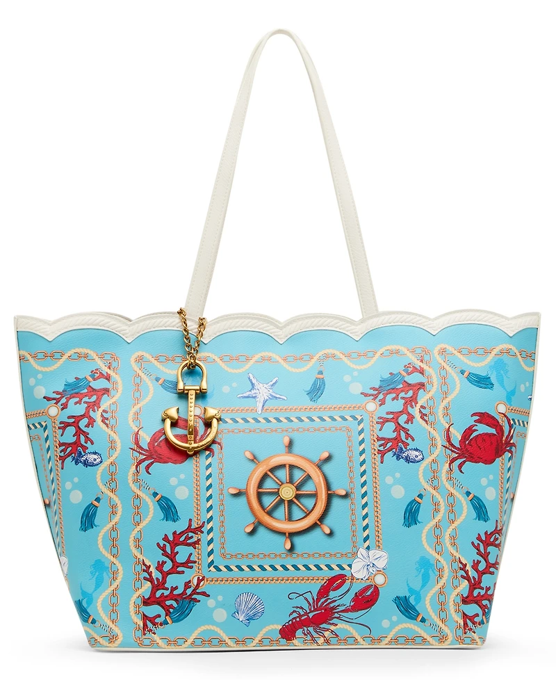 Betsey Johnson Nauti & Nice Magnetic Snap Tote