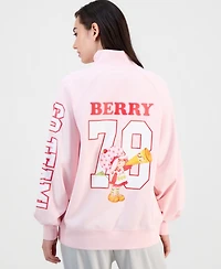 Strawberry Shortcake Juniors' Quarter-Zip Long-Sleeve Fleece Sweatshirt