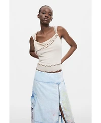 Desigual Women's Midi denim skirt