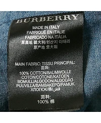 Pre-Owned Burberry Men's Pintucks Chambray Double Cuff Shirt