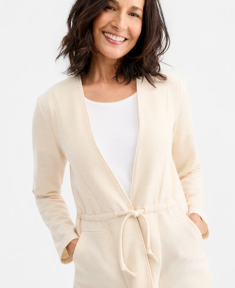 Style & Co Women's LuxLounge Fleece Jacket, Macy's Exclusive
