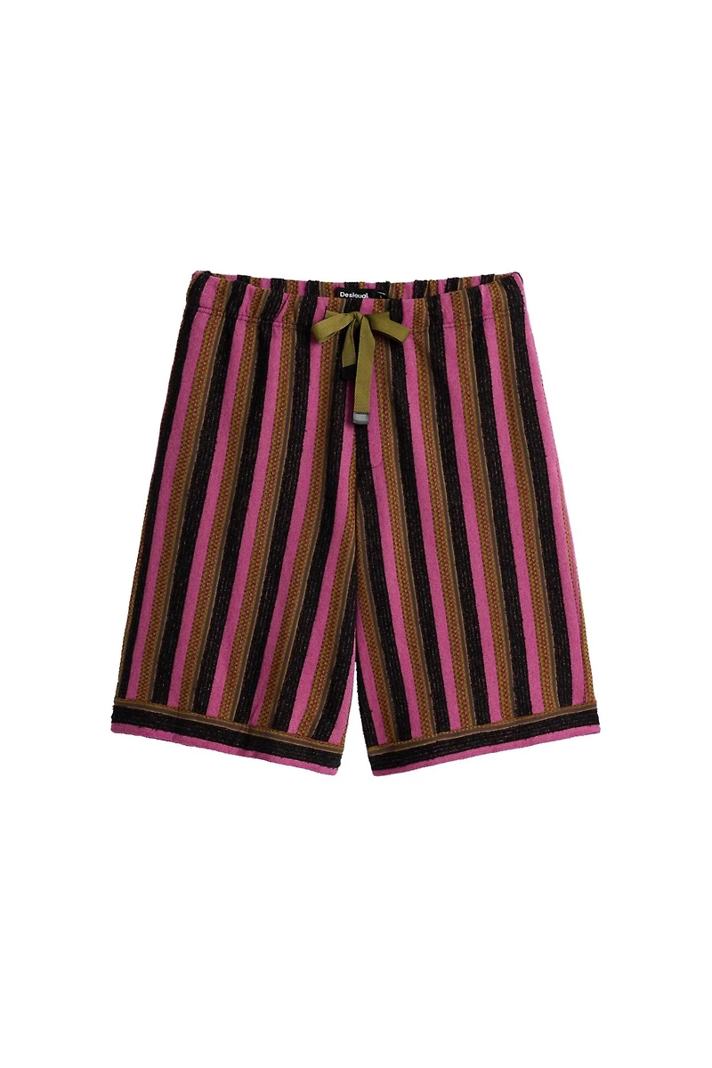 Desigual Men's Striped Knit Bermuda