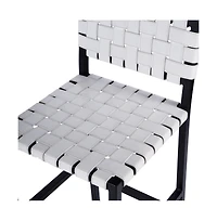 Butler Specialty Bromley Iron and Leather 24.5" Counter Stool
