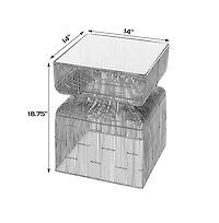 Butler Specialty Ivar Square Stainless Steel Modern End Table