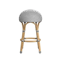 Butler Specialty Inez 24 in. Seat Height Rattan Low Back Counter Stool