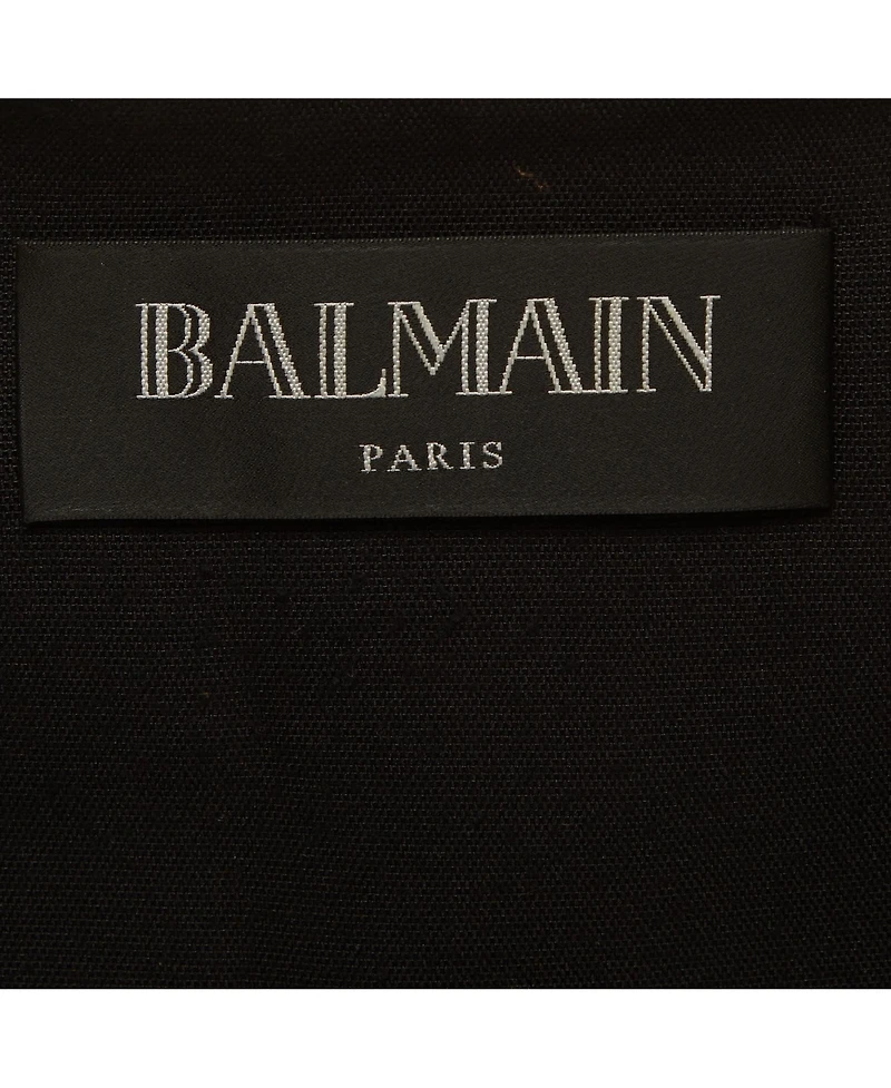 Pre-Owned Balmain Women's Silk Blend Pocket Detail Sleeveless Jacket