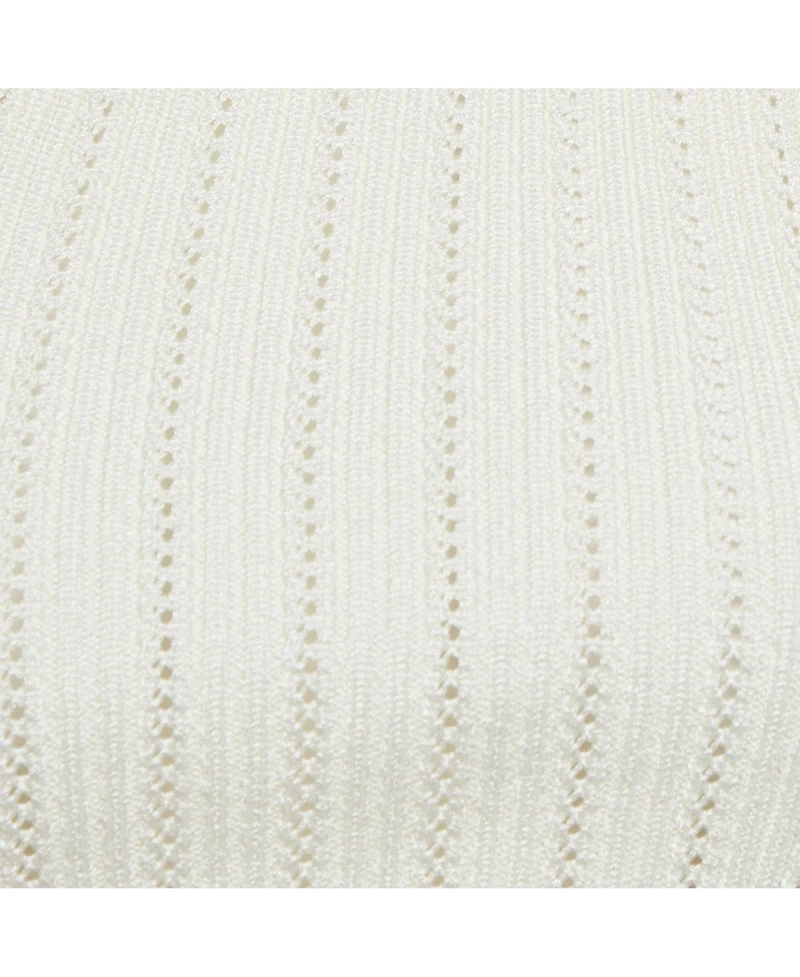 Pre-Owned Balmain Women's Pointelle Knit One Shoulder Top