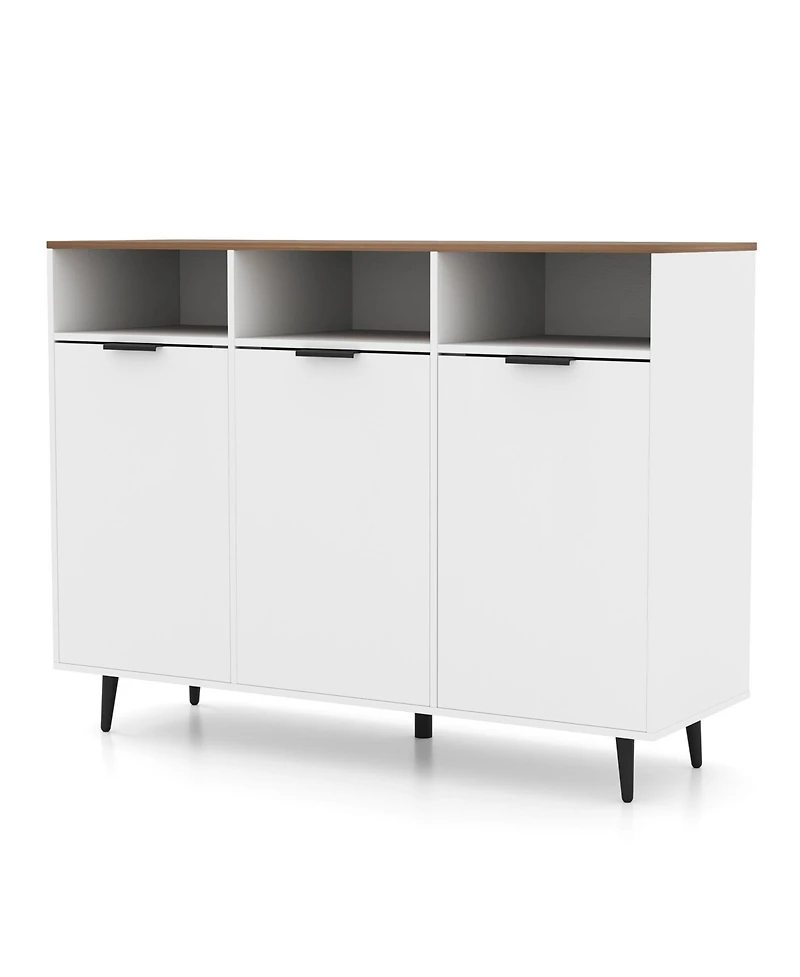Gouun Sideboard Buffet Cabinet with 5-Position Adjustable Shelves, 47 x 16 x 35