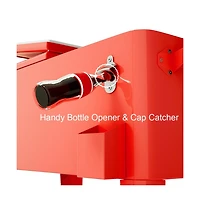Boyel Living 80 Quart Outdoor Patio Rolling Steel Construction Cooler