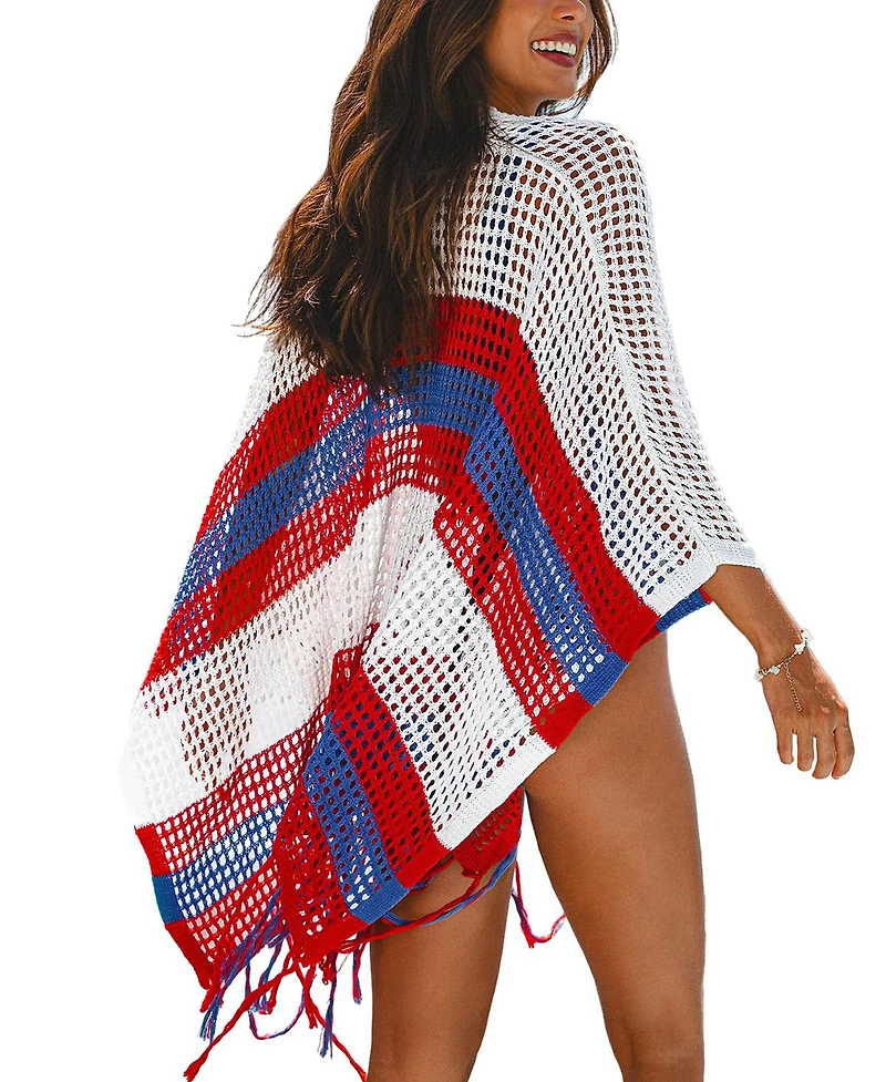 Cupshe Women's Daring Vibe Striped Cover-Up Kimono